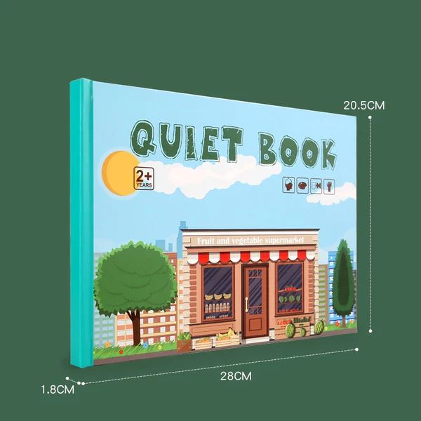 QuietBook - Livro Interativo Montessori + Brinde Supresa Exclusivo